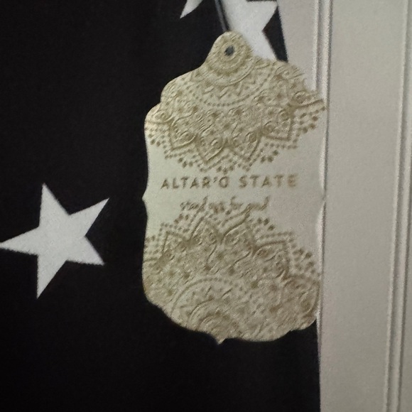 ALTAR’D STATE | NWT Star power flare jeans pants | Black White Sz Small - Picture 6 of 9